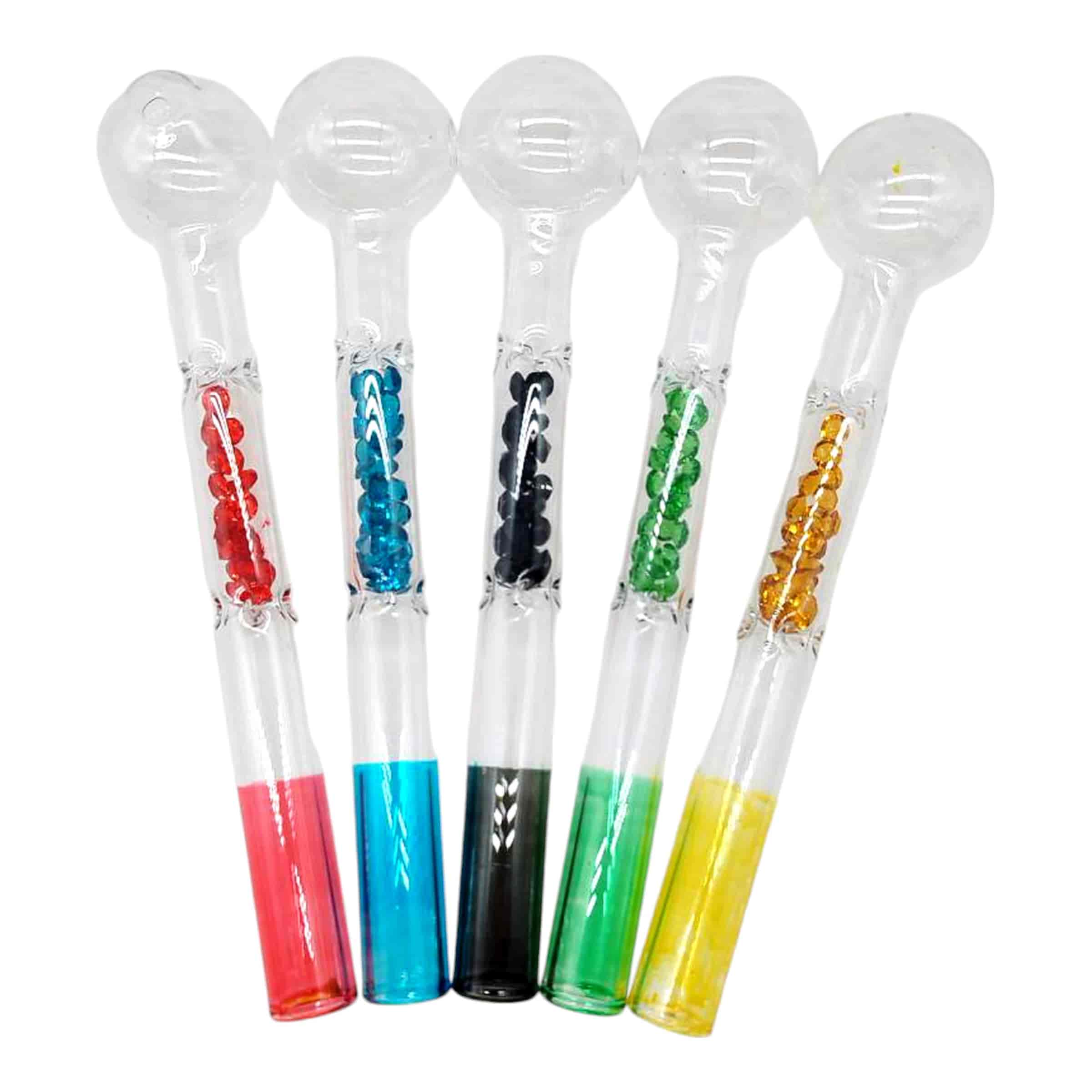 Üveg pipa 0213025 Atomic színes gyémántokkal 18cm - 1. image