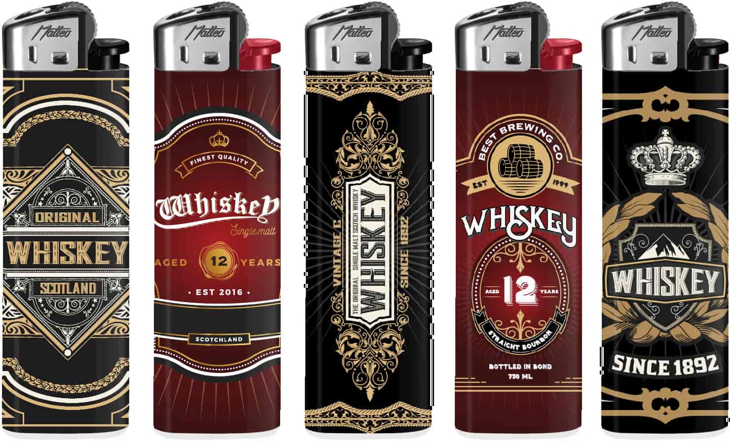 Tűzköves Öngyújtó 214046 Matteo prémium Whiskey - 1. image