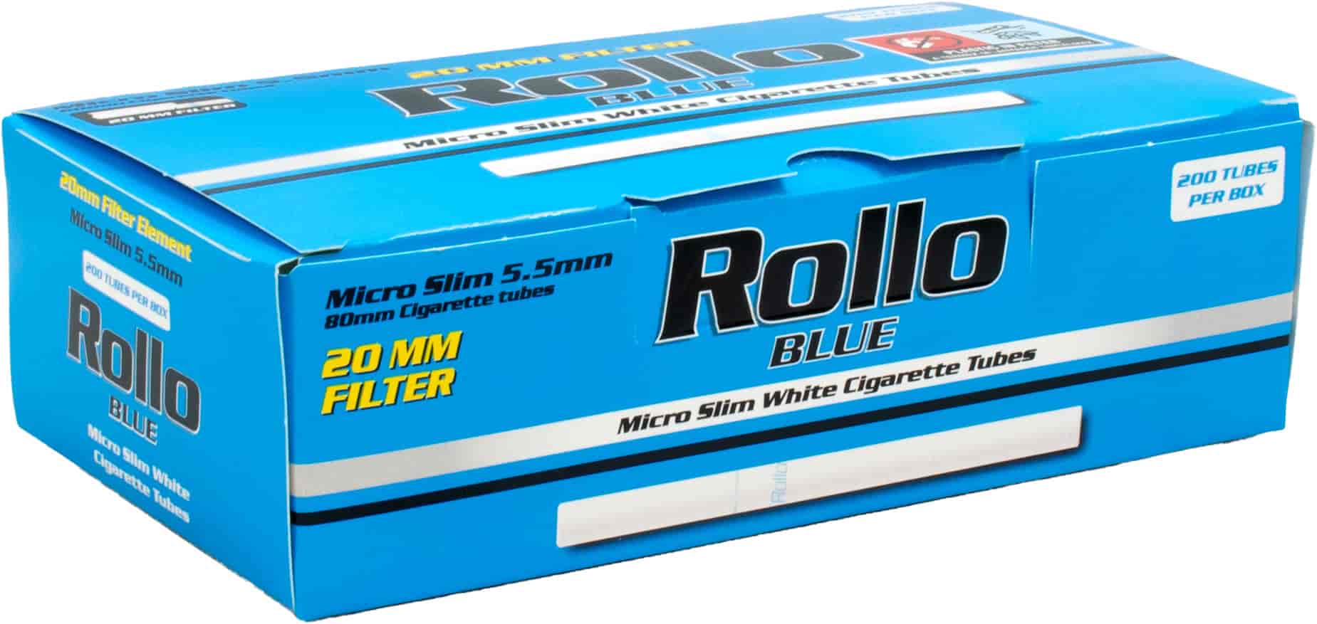 Cigarettahüvely 3545 Rollo Blue micro slim 80/20 - 1. image