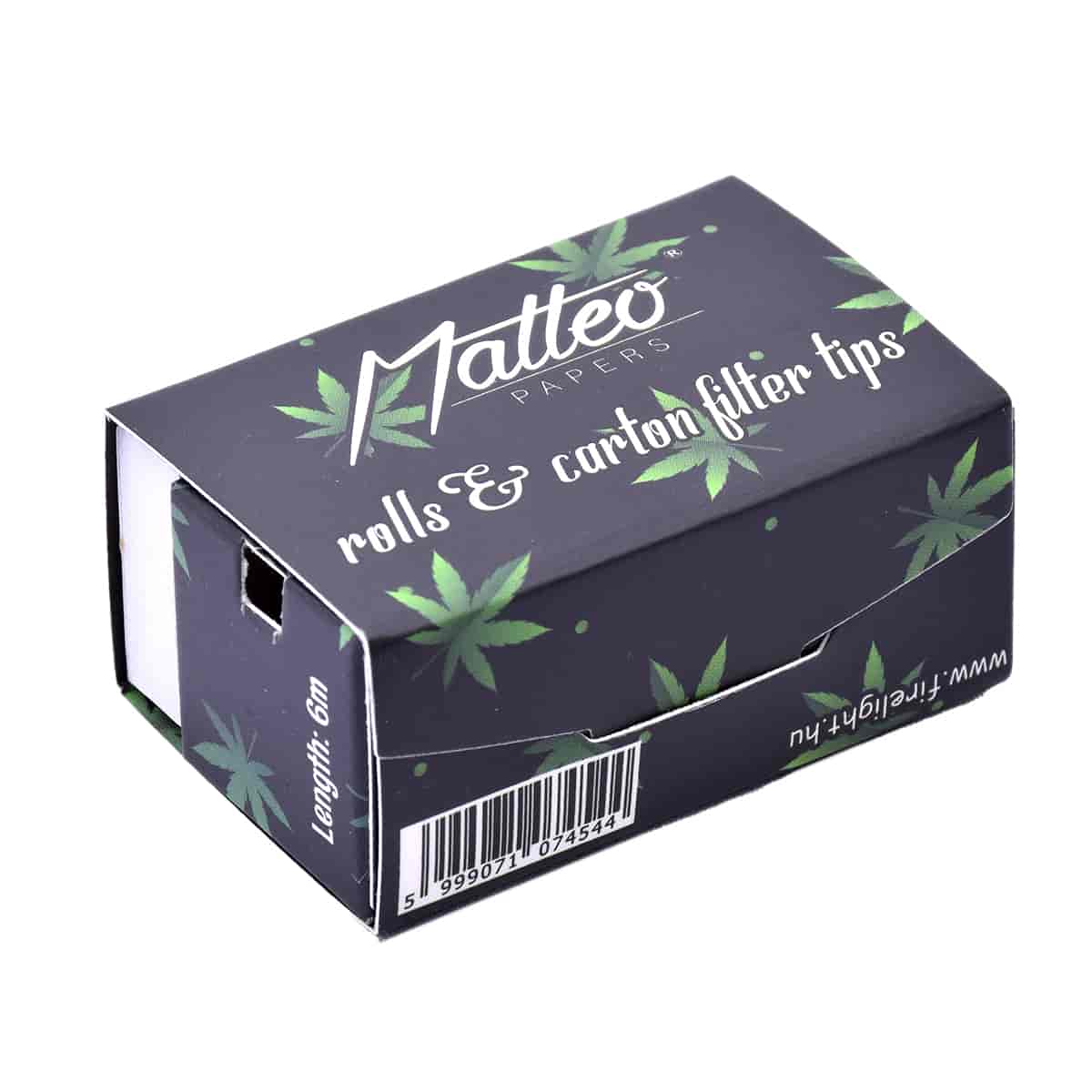 Cigarettapapír 918001 Matteo Matteo prémium vékony fekete 6M+ECO Tip - 1. image