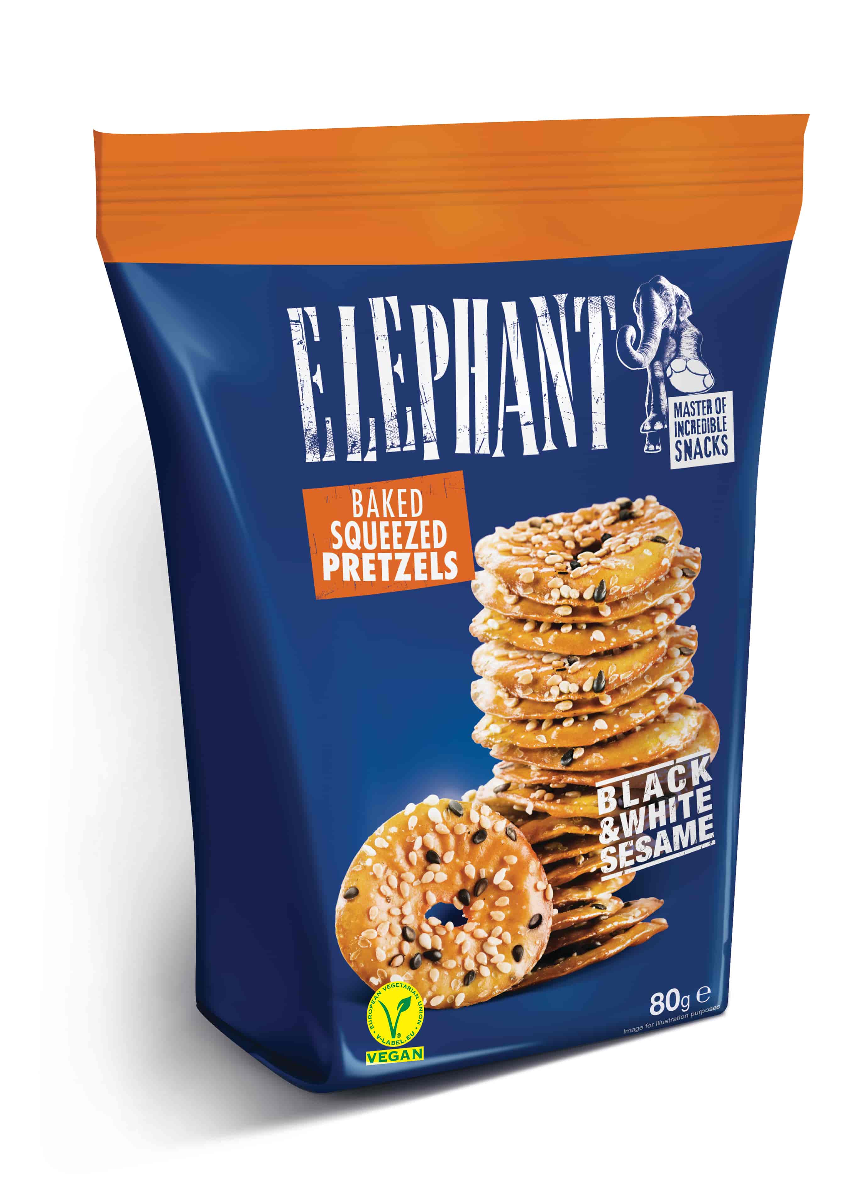 ELEPHANT chips tallér Szezámmagos 80g - 1. image