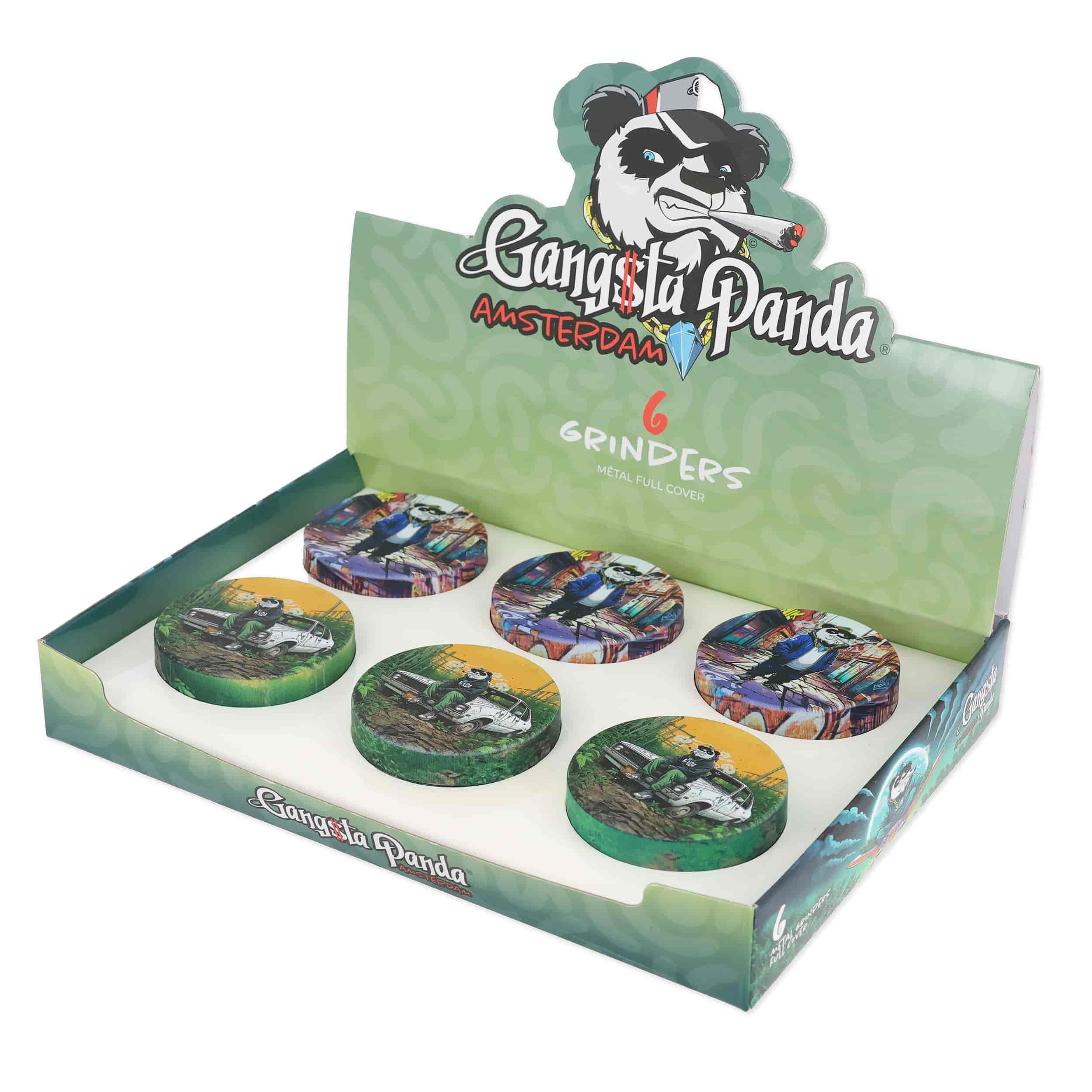 Dohányőrlő AAC35012 Fém 3 részes Gangsta Panda 52 mm - 2. image