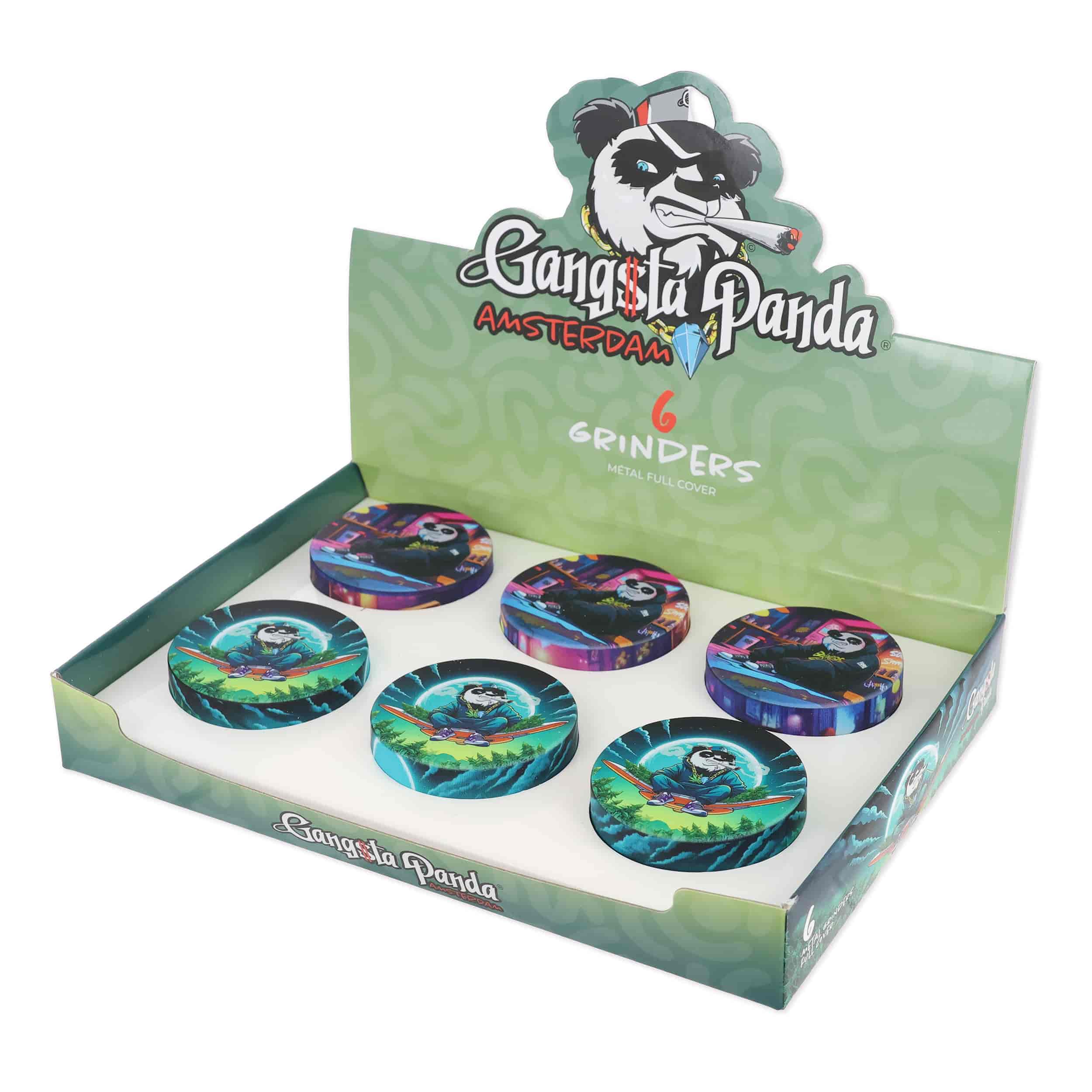 Dohányőrlő AAC35013 Fém 3 részes Gangsta Panda 52 mm - 2. image