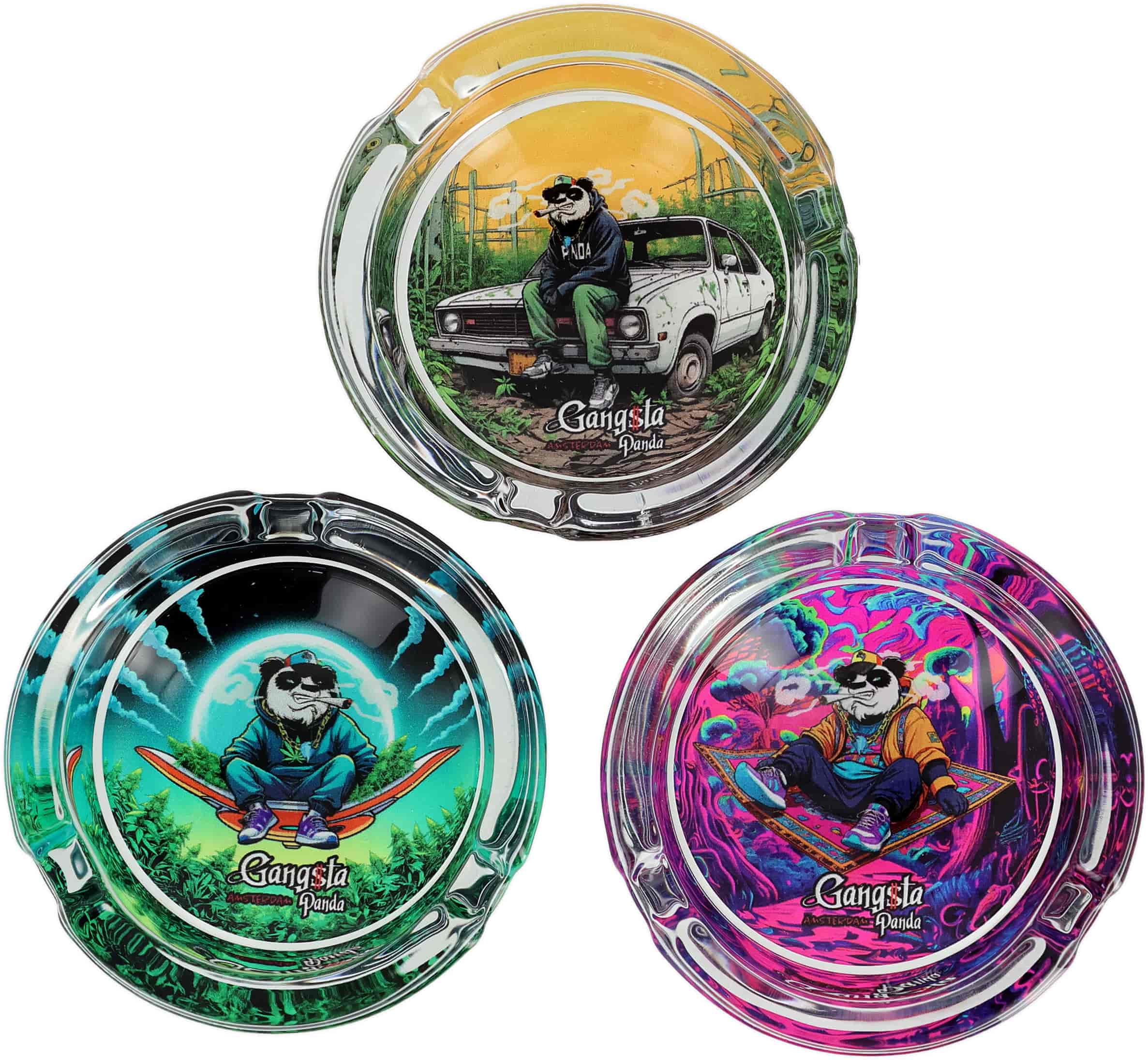 Hamuzó AAC35550 üveg Gangsta panda 7,8 cm - 1. image