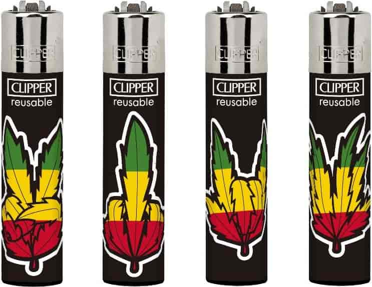 Öngyújtó CL3A1981BCH tűzköves Clipper zöld kezek - 1. image