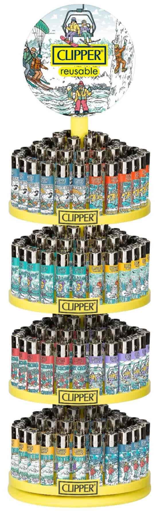 Öngyújtó CL3H256BCH tűzköves Clipper állványos Téli sportok - 1. image
