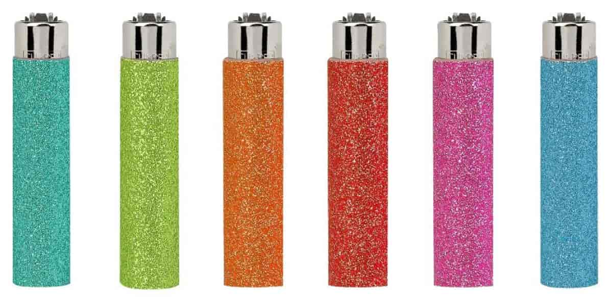 Öngyújtó FCB3T030H Clipper gumírozott Csillámos - 1. image