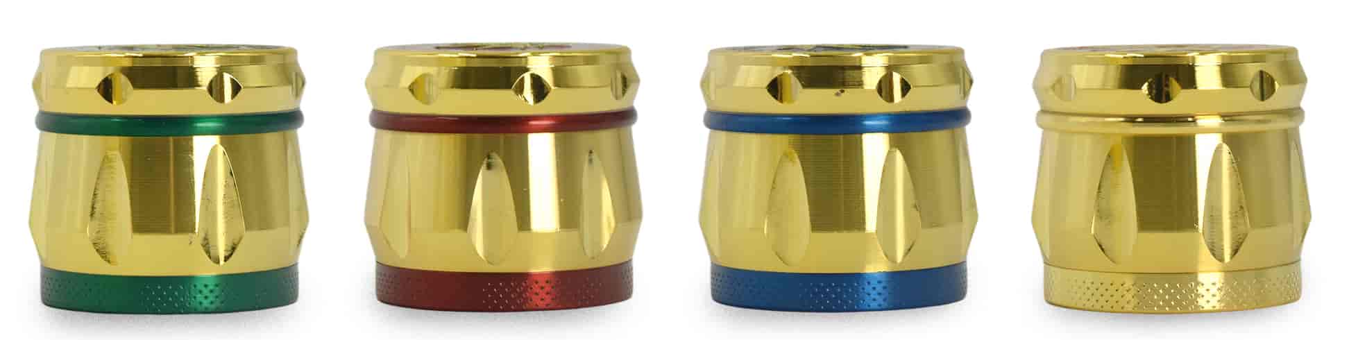 Dohányőrlő G1562 Fém 4 részes Arany Füves 40mm - 3. image