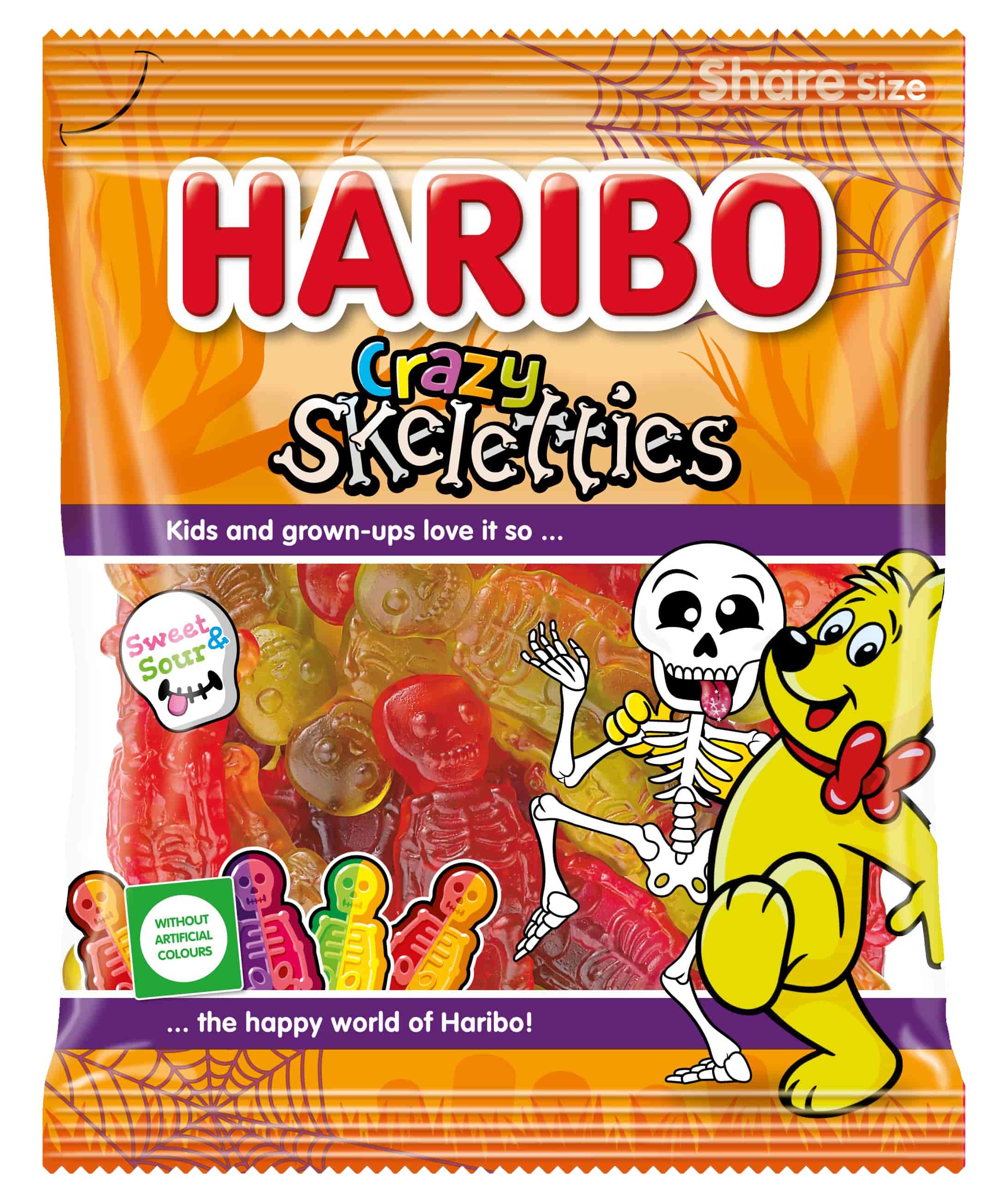HARIBO Crazy Skeletties 160 g limitált - 1. image
