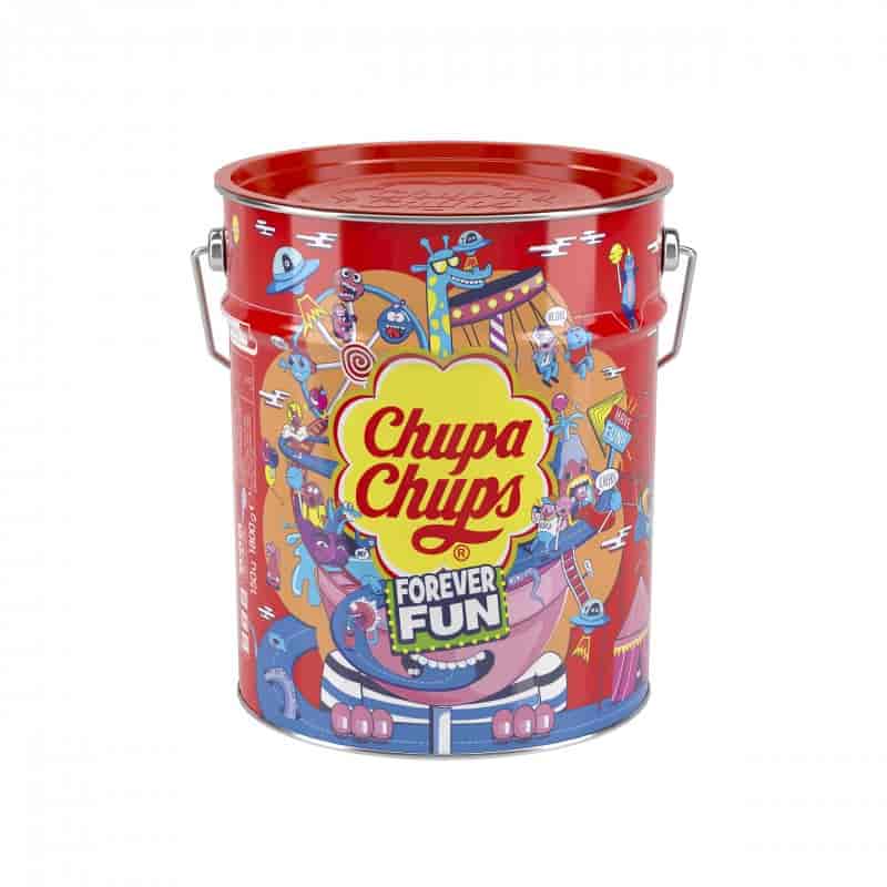 Chupa Chups Best of 12 gr. (150 db-os - fémvödörben) - 1. image