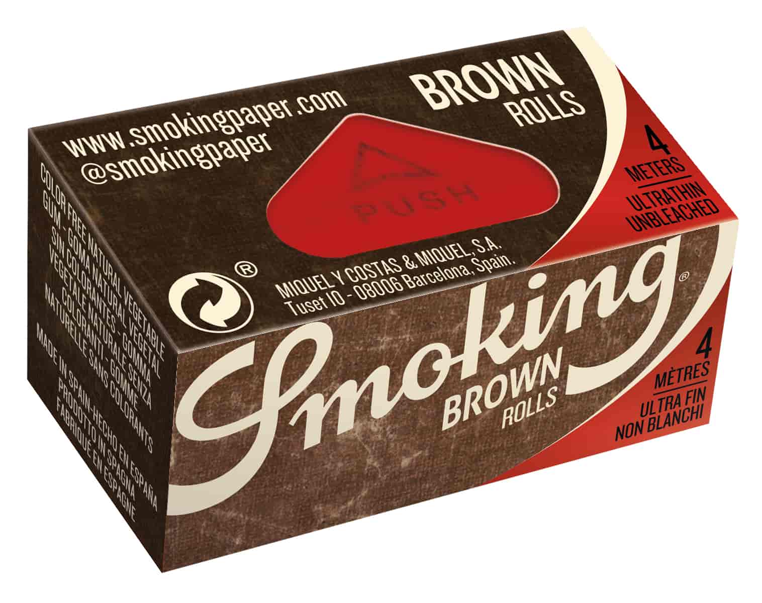 Cigarettapapír Smoking Brown Roll 24 - 1. image