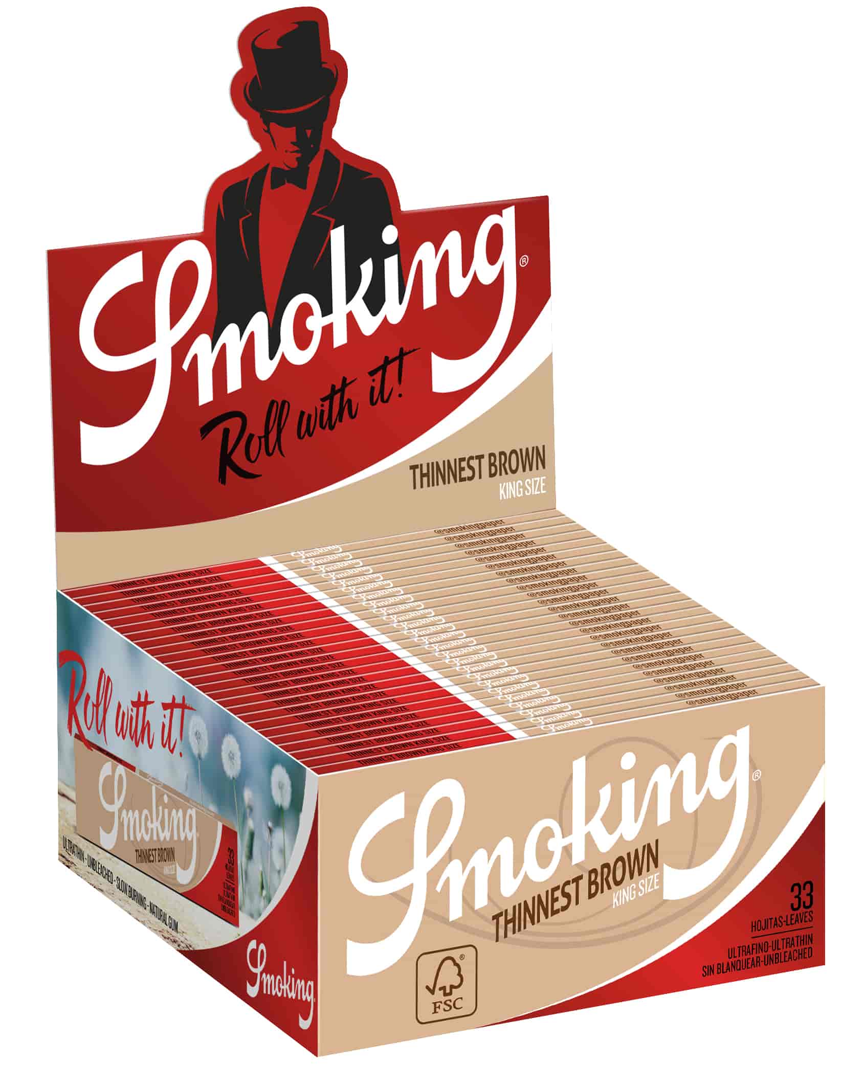 Cigarettapapír Smoking Thinnest Brown KS - 2. image
