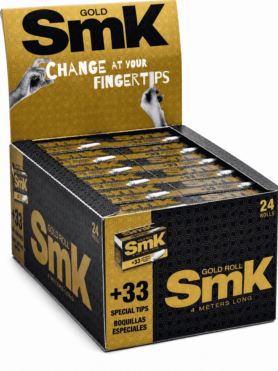 Cigarettapapír Smk Gold Roll + Tips 33 - 4. image