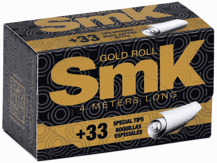 Cigarettapapír Smk Gold Roll + Tips 33 - 2. image