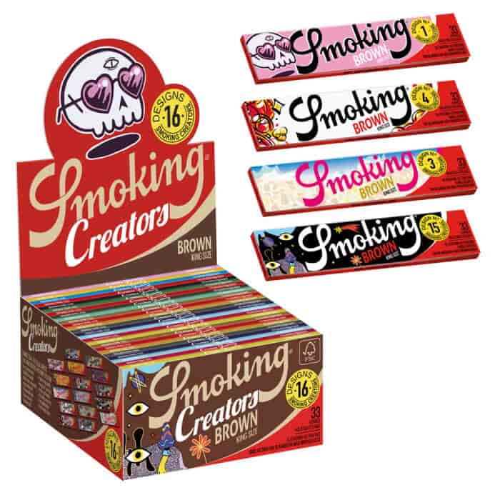 Cigarettapapír Smoking Brown Creators KS limitált kiadás - 1. image