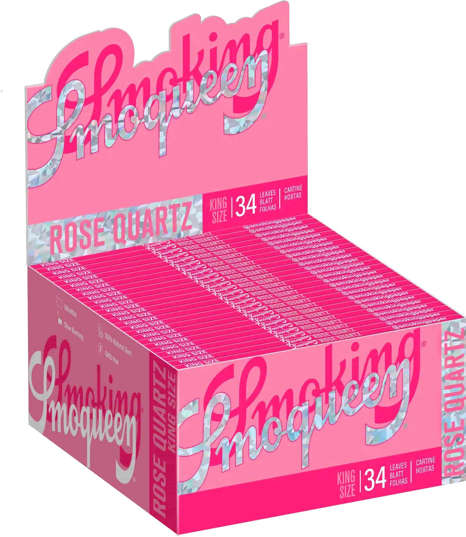 Cigarettapapír Smoking Smoqueen Rose Quartz KS - 3. image