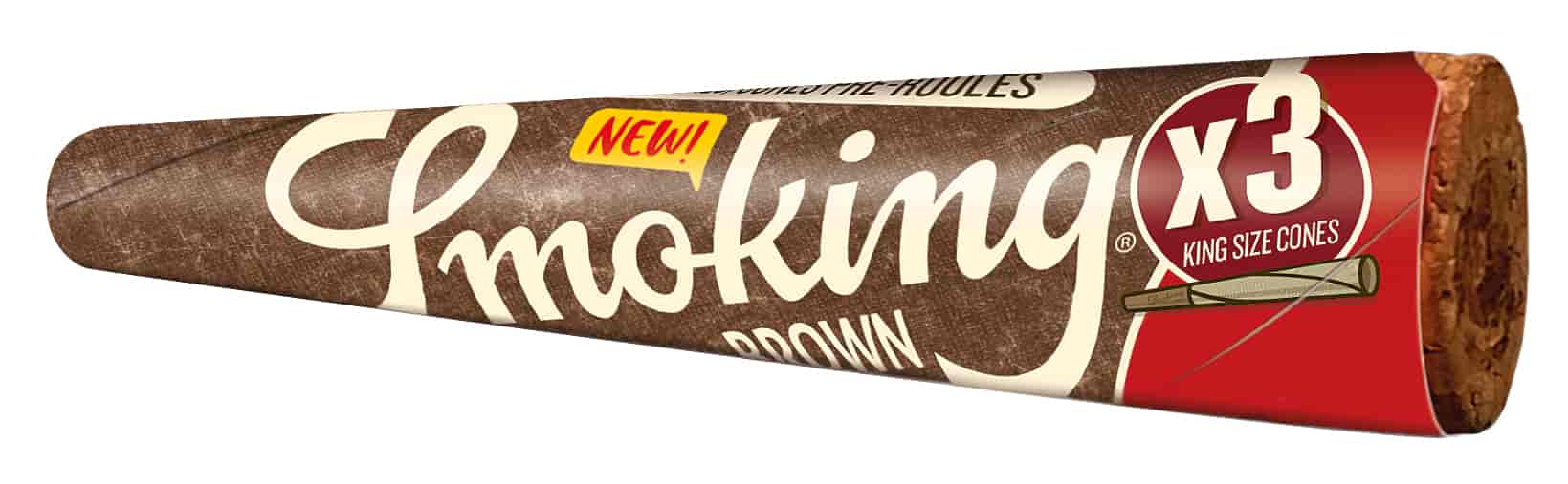 Cigarettahüvely Smoking Brown KS Cones 3 db - 1. image