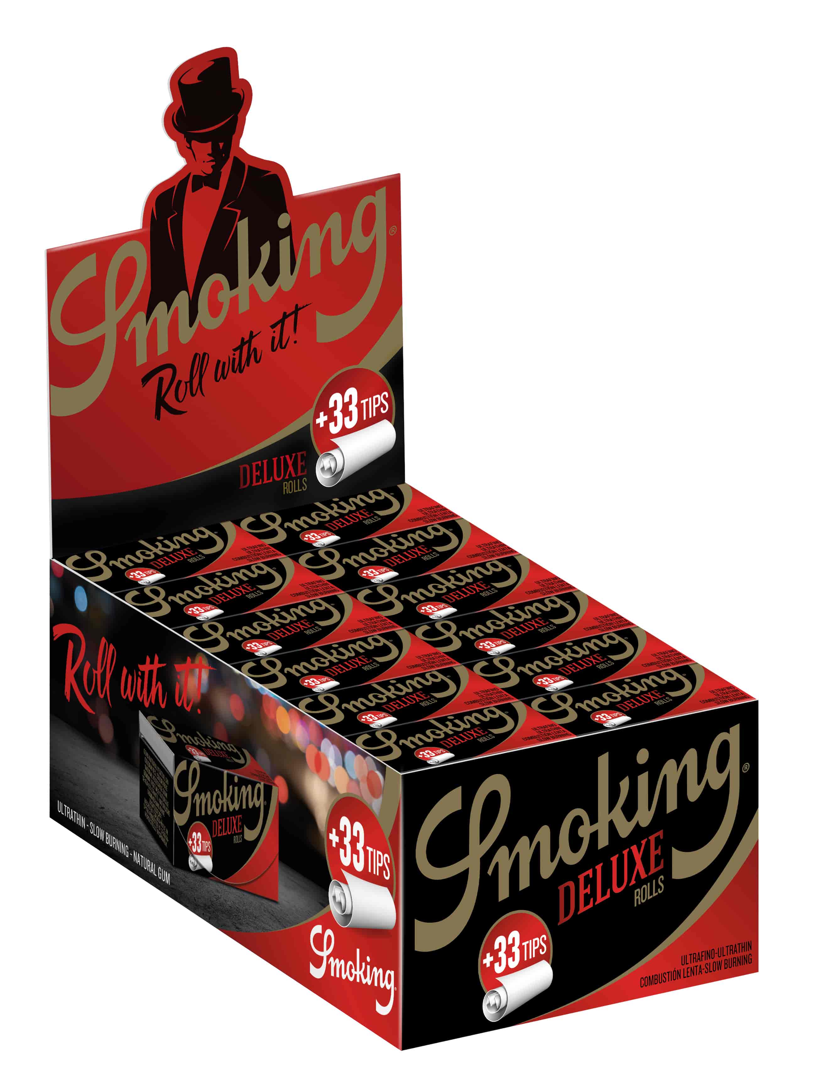 Cigarettapapír Smoking Deluxe Rolls + Tips 4m - 2. image