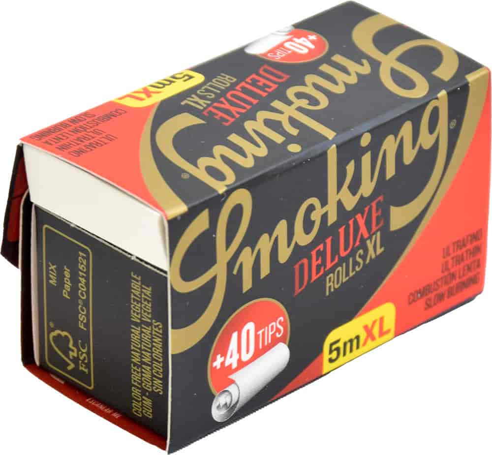 Cigarettapapír Smoking Deluxe Rolls+Tips -5m - 1. image