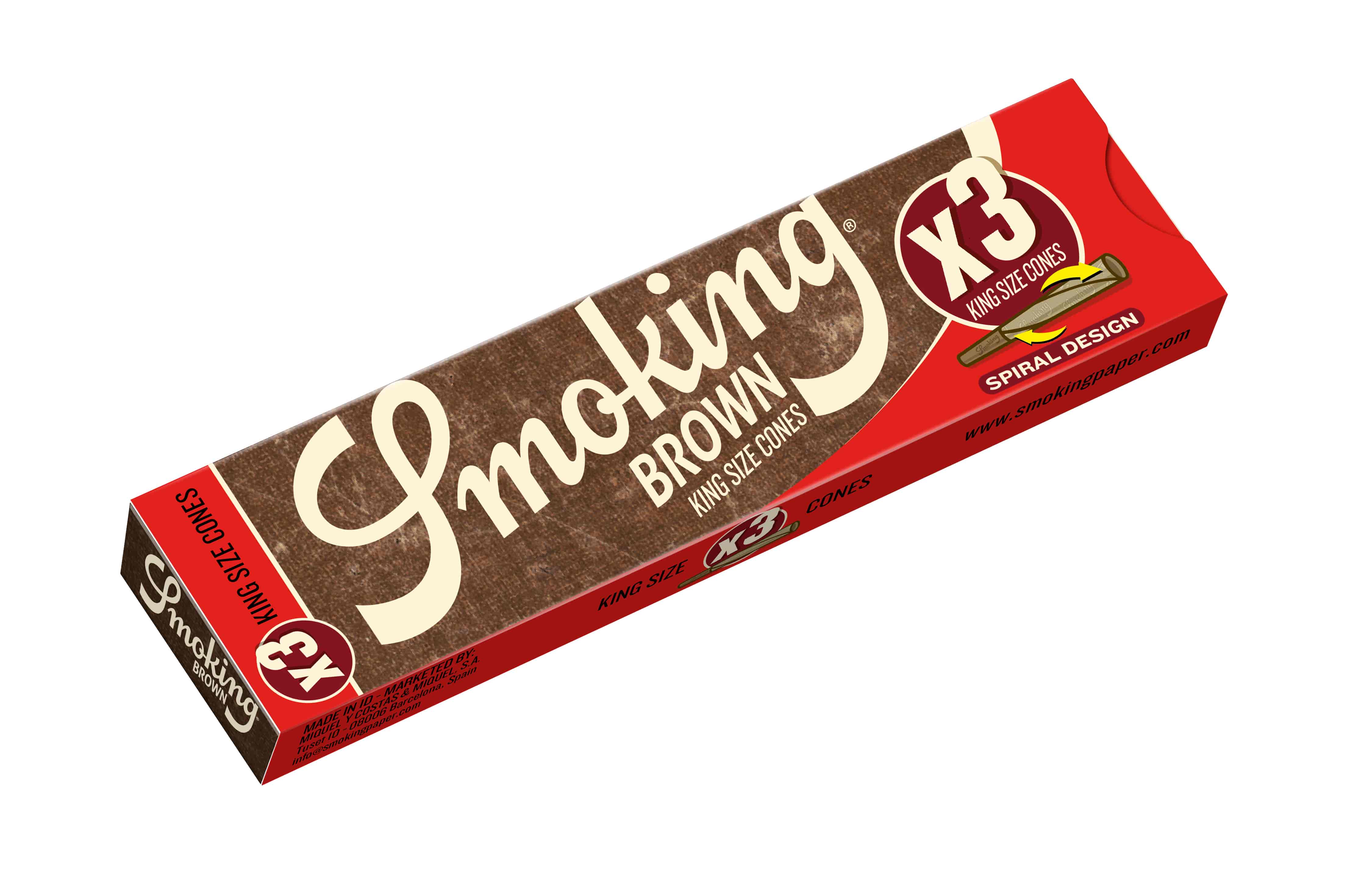 Cigarettahüvely Smoking Brown KS Cones x3 30 - 1. image